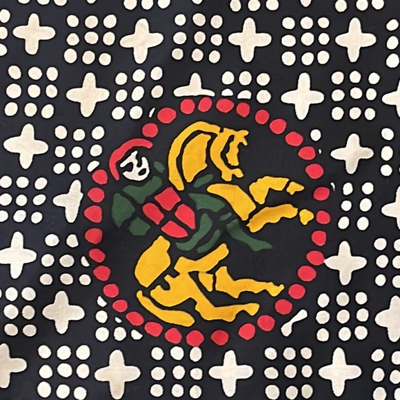 Multicolored Print Hand Rolled Scarf - Picture 3 of 10